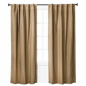 NWT Pillowfort Twill Tan Curtains- Set of 2 Panels
